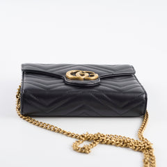 Gucci Marmont Wallet On Chain Black