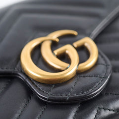 Gucci Marmont Wallet On Chain Black