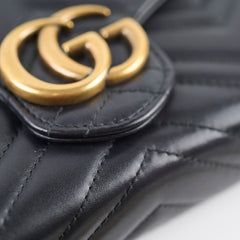 Gucci Marmont Wallet On Chain Black