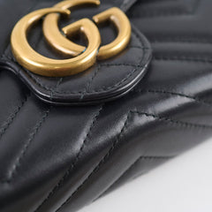 Gucci Marmont Wallet On Chain Black