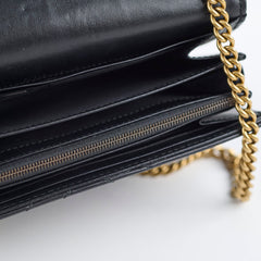 Gucci Marmont Wallet On Chain Black