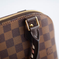 Louis Vuitton Alma BB Damier Ebene with Braided Handle Microchip