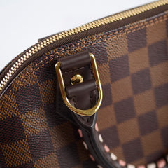 Louis Vuitton Alma BB Damier Ebene with Braided Handle Microchip