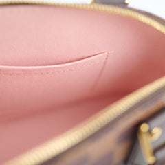 Louis Vuitton Alma BB Damier Ebene with Braided Handle Microchip