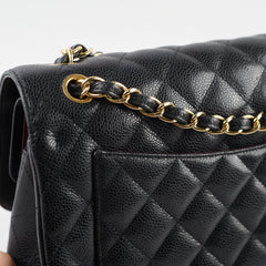 Chanel Caviar Jumbo Double Flap Black