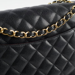 Chanel Caviar Jumbo Double Flap Black