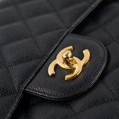 Chanel Caviar Jumbo Double Flap Black