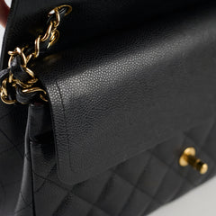 Chanel Caviar Jumbo Double Flap Black