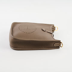 Hermes Mini Evelyne Clemence Etoupe 2024