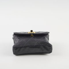 Chanel Vintage Belt Bag Black Lambskin
