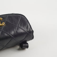 Chanel Vintage Belt Bag Black Lambskin