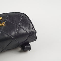 Chanel Vintage Belt Bag Black Lambskin