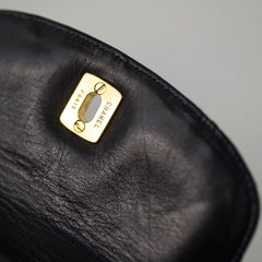 Chanel Vintage Belt Bag Black Lambskin