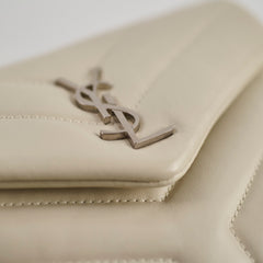 Saint Laurent Toy Lou Lou Ivory Silver HW