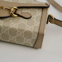 Gucci Horsebit 1955 Crossbody Bag Beige