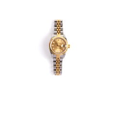 Rolex 26mm Datejust with Diamond Dial Watch Two Toned