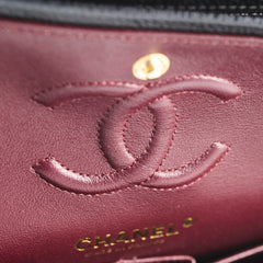Chanel Caviar Small Double Classic Flap Black Microchipped