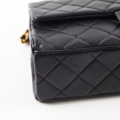 Chanel Chain Flap Bag Black GHW (microchip)