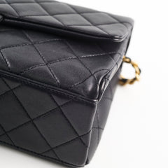 Chanel Chain Flap Bag Black GHW (microchip)