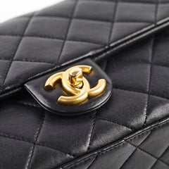 Chanel Chain Flap Bag Black GHW (microchip)