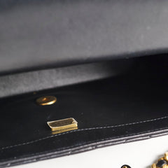 Chanel Chain Flap Bag Black GHW (microchip)
