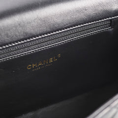 Chanel Chain Flap Bag Black GHW (microchip)