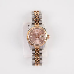 Rolex 26mm Datejust Pink Face Watch