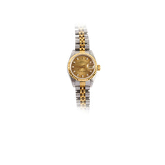 Rolex 26mm Datejust with Diamond Dial Watch Two Toned