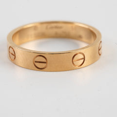 Cartier Love Ring Small Model Pink Gold Size 51