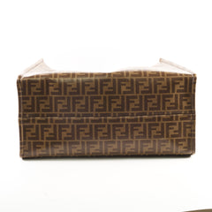 Fendi FF Shopper Tote Coated Jacquard