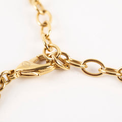 Chanel Crystal Heart CC Choker Gold Tone