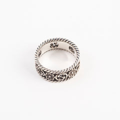 Gucci Ruthenium Silver Ring Size 20
