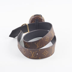 Louis Vuitton 35mm Reversible Palm Spring Belt Monogram (Detachable Pouch) Size 70