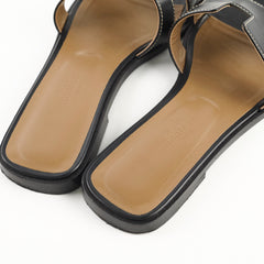 Hermes Oran Sandals Black size 36
