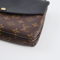 Louis Vuitton monogram twice pochette black
