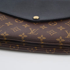 Louis Vuitton monogram twice pochette black