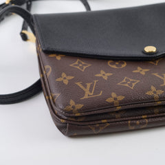 Louis Vuitton monogram twice pochette black