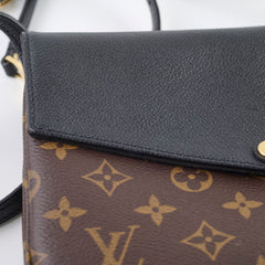 Louis Vuitton monogram twice pochette black