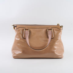 Gucci Patent Soho Disco Tote Dusty Pink/Beige