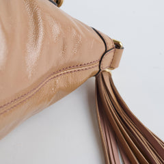 Gucci Patent Soho Disco Tote Dusty Pink/Beige