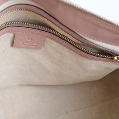 Gucci Patent Soho Disco Tote Dusty Pink/Beige