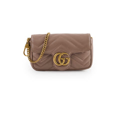 Gucci GG Supermini Marmont Dusty Pink Beige