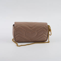 Gucci GG Supermini Marmont Dusty Pink Beige