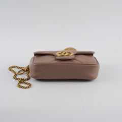 Gucci GG Supermini Marmont Dusty Pink Beige