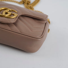 Gucci GG Supermini Marmont Dusty Pink Beige