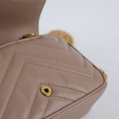 Gucci GG Supermini Marmont Dusty Pink Beige