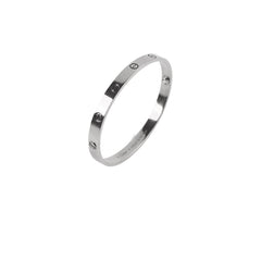 Cartier Love Bracelet Classic Model White Gold Size 19