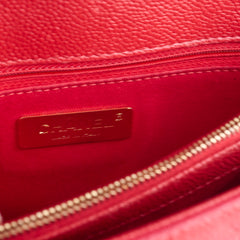 Chanel Caviar Quilted Carry Me Top Handle Red