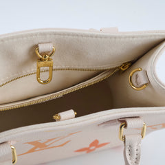 Louis Vuitton On The Go Tote PM Empreinte Orange/Cream
