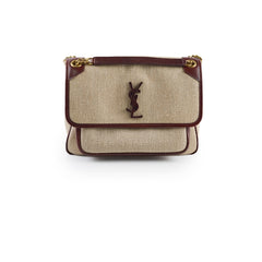 Saint Laurent Niki Raffia Medium Natural